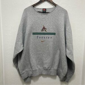 Vtg Nike Team NHL Arizona Coyotes Crewneck Sweater Size XL